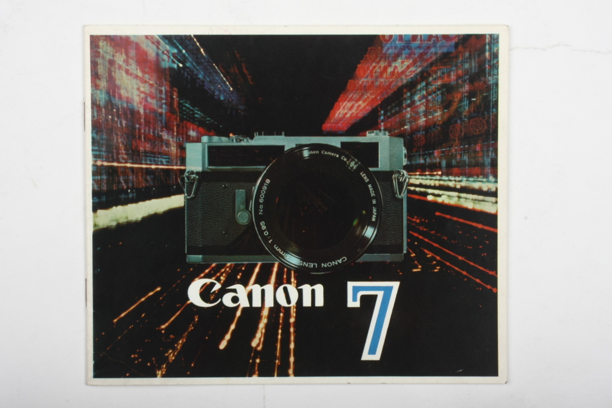 ※ 貴重 純正 Canon キヤノン catalog カタログ Canon7 キヤノン7 printed in Japan pub no.0094 086N90 4675拍卖