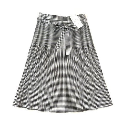 新品 定価4990円 ZARA basic ザラ ベーシック シャーリング フレア スカート ギンガムチェック 拍卖
