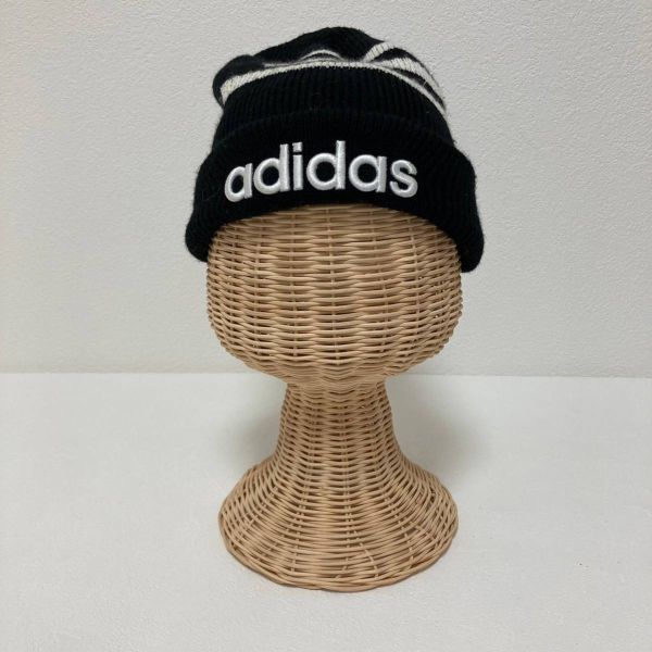 ADIDAS/アディダス ニット帽 サッカー ブラック 黒 メンズ F拍卖