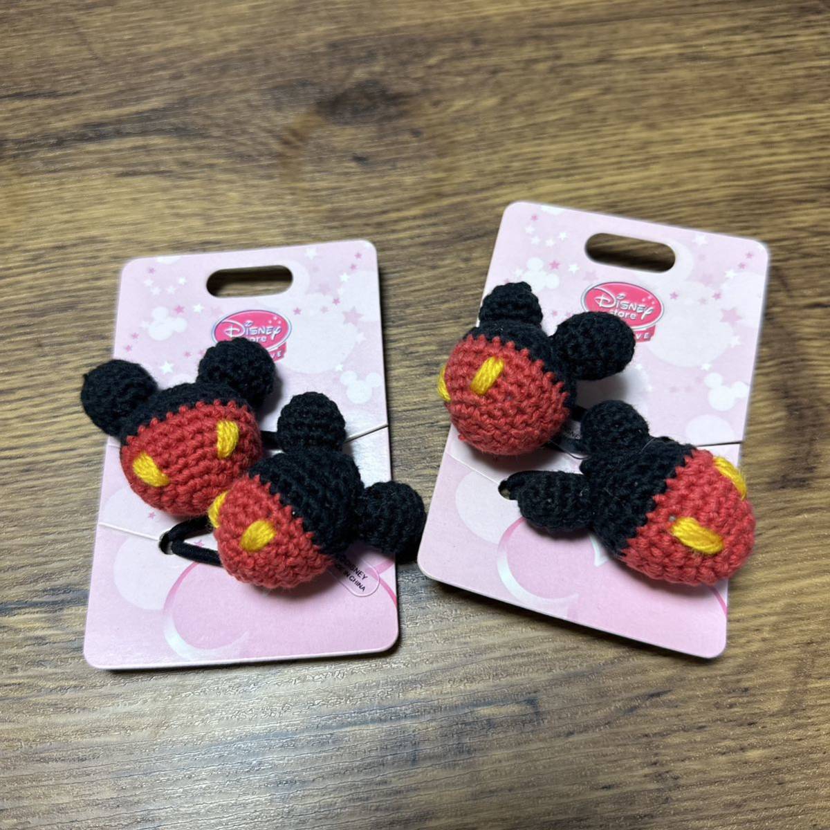 新品ディズニー購入 編みぐるみヘアゴム2個セット ミッキー ハロウィン お団子 あみぐるみ ヘアゴム 仮装 ミッキーマウス拍卖
