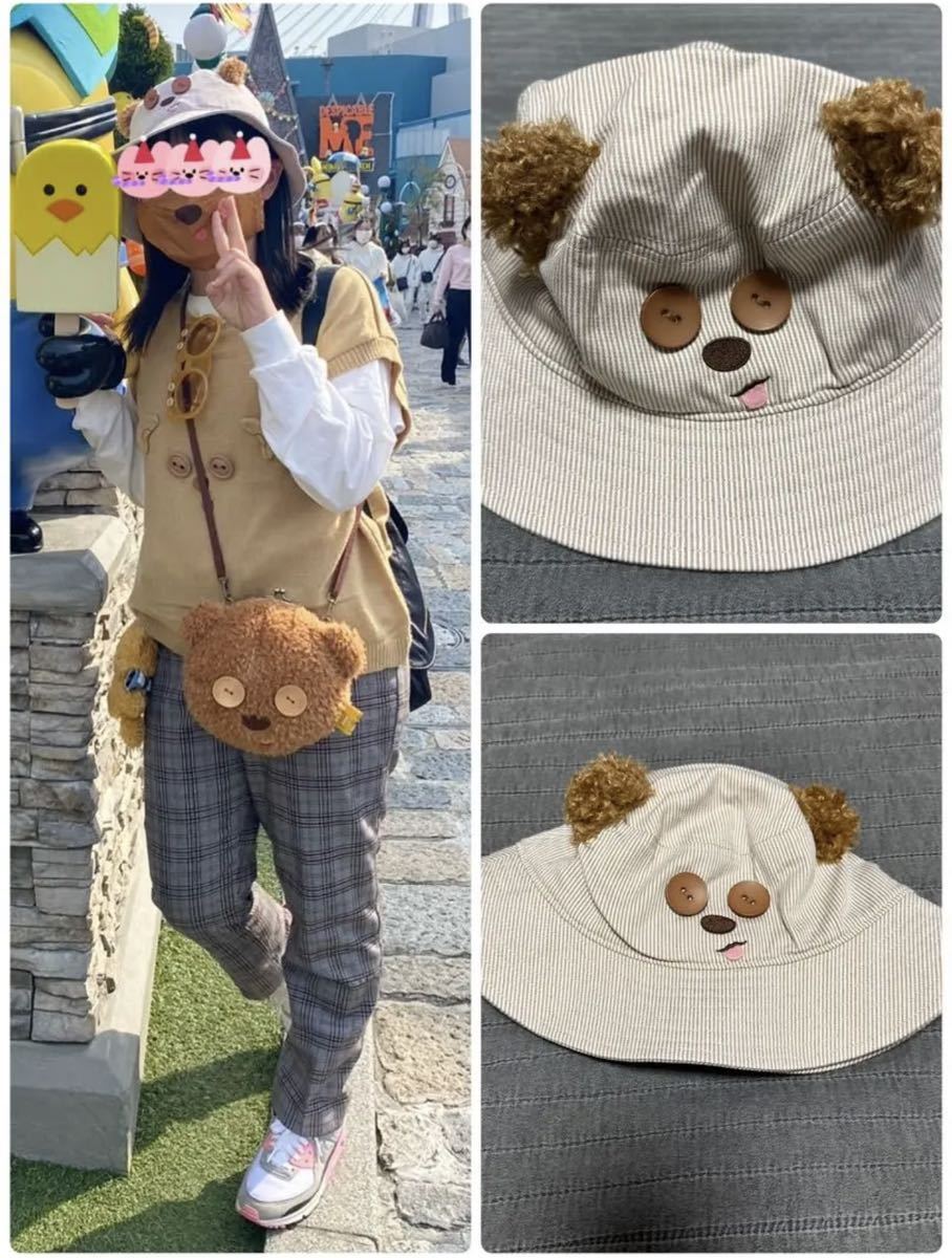 新品同様USJ購入ミニオン ティムなりきりバケットハット帽子 ユニバーサルスタジオジャパン Tim 人気完売 バケハ拍卖