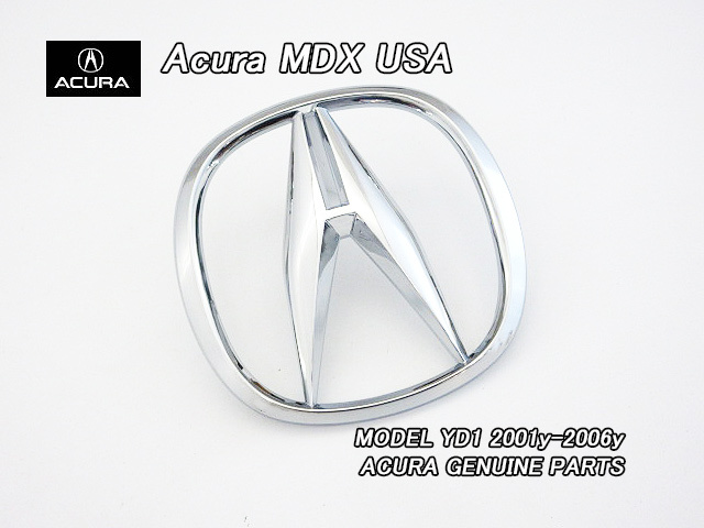 YD1前期【ACURA】アキュラMDX純正エンブレムUSフロントグリルAマーク(01-03yモデル)/USDM北米仕様86×85mmホンダUSAシンボルマーク拍卖