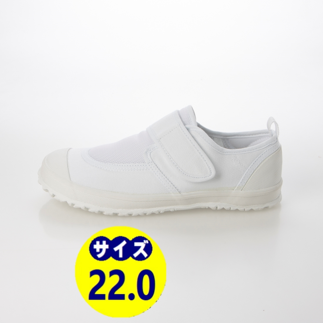 上履き 上靴 教育シューズ 体育館シューズ 新品『23999-WHT-220』22.0cm 小学校用 幼稚園用 スクールシューズ拍卖