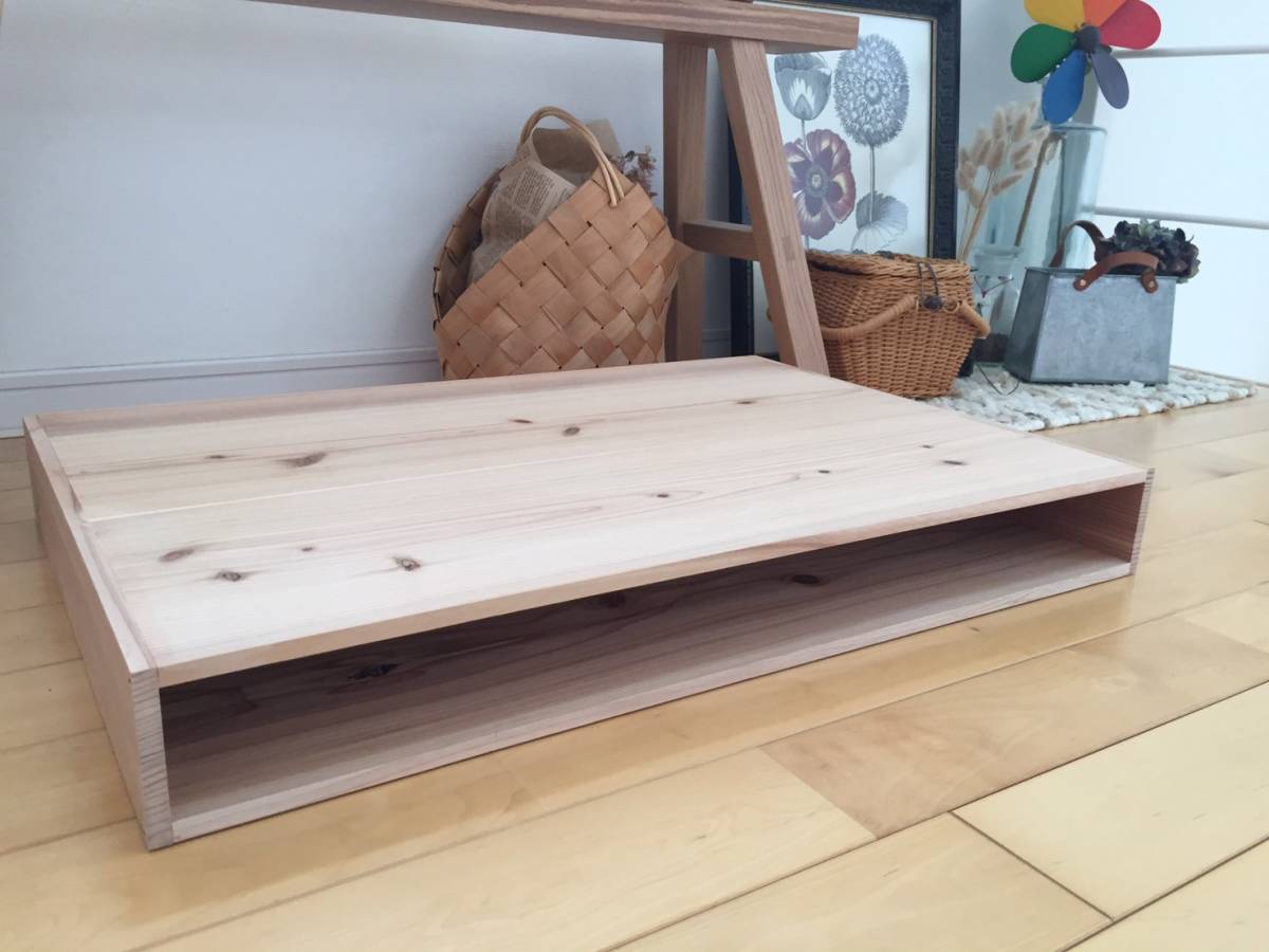 ★サイズ変更可能★A1木製1段書類棚/無垢材☆収納 カントリー ナチュラル 什器 オーダー可能 オーダー可 サイズ変更可拍卖