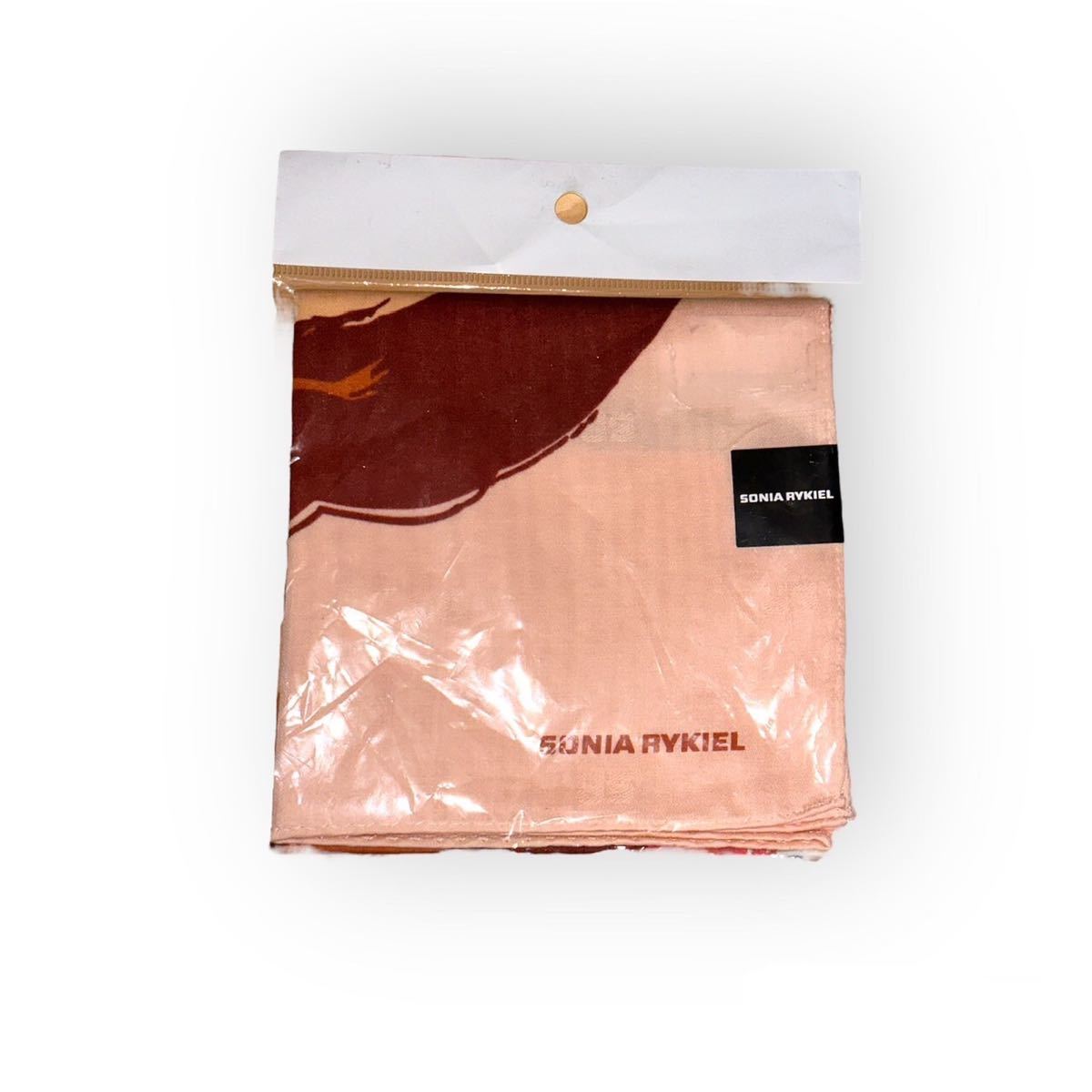 SONIA RYKIEL ハンカチ 新品未使用 ブラウン系 ソニアリキエル拍卖