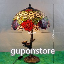 強くお勧め★テーブルスタンド ステンドランプ ステンドレトロな雰囲気ティファニー ランプ 室内装飾 芸術品 S321+拍卖