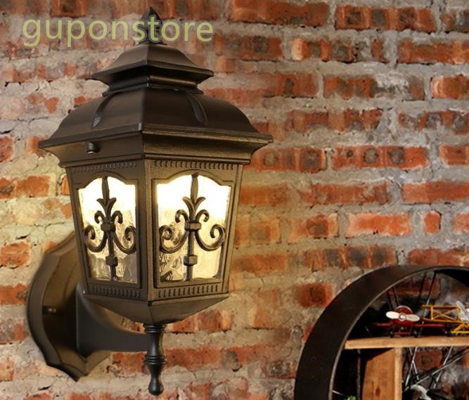 人気推薦★ 防水壁掛け照明 夜明け 屋外ライド アンティーク ウォールランプ ブラケットライト レトロ ポーチライト アルミニウム拍卖