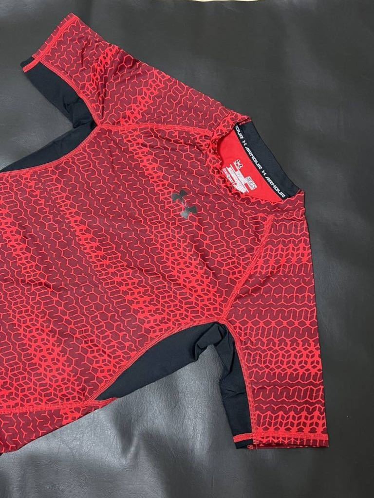 アンダーアーマー SM 半袖 USED レッド×ブラック/722拍卖