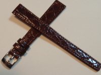 新品・未使用/オメガ純正本クロコダイル・ブラウン・ラグ幅13ミリ拍卖