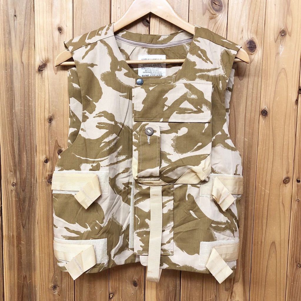 COVER,BODY ARMOUR,IS Desert DPM / Size:180/116 /FILLER,COMBAT BODY ARMOUR IS 英国軍 軍服 実物 ベスト ミリタリー カモ 迷彩 j拍卖