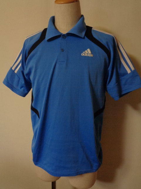 アディダス ADIDAS メンズ スポーツ 半袖 速乾 ポロシャツ Lサイズ拍卖