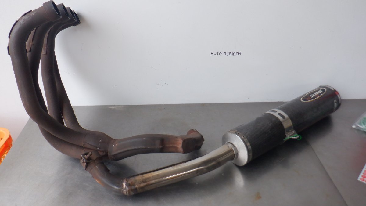 ZZ-R1100取外し☆カスタムマフラー☆BEET☆ZRX400カーボンマフラー拍卖