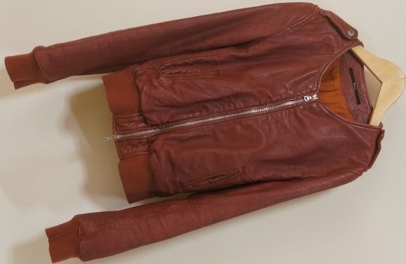 H493 即決 edithion エディション ユーズド加工 ラムレザー ノーカラージャケット 38 トゥモローランド 拍卖