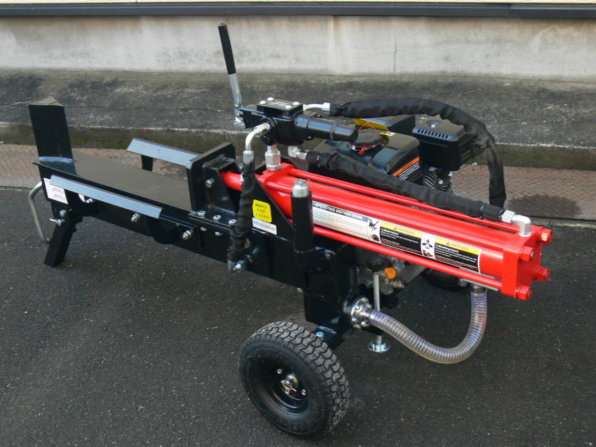 新品 横置きタイプ ★高品質 薪割機 薪割り機(アフター可能)12トン拍卖