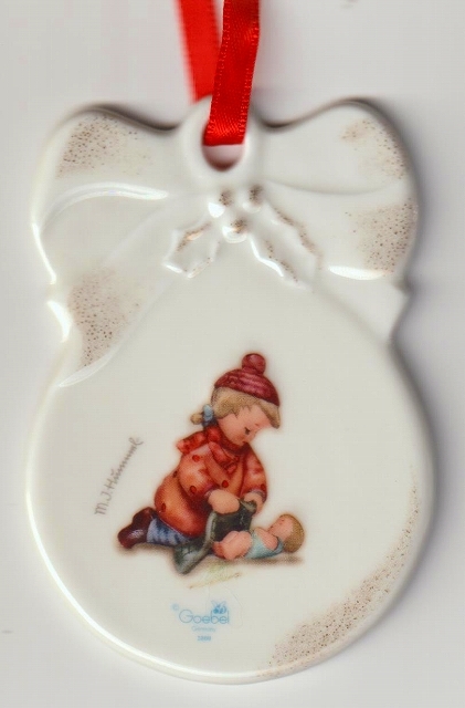 Goebel 陶器製クリスマスオーナメント フンメル『ぐっすりおやすみ』拍卖