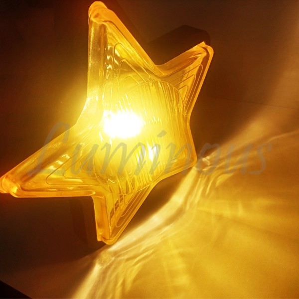 ゼファーχ ゼファー/400/750/1100 Z1 Z2 750RS Z900 汎用 デュアル ロケットカウル ヘッドライト フォグランプ 星形 スターライト 黄拍卖