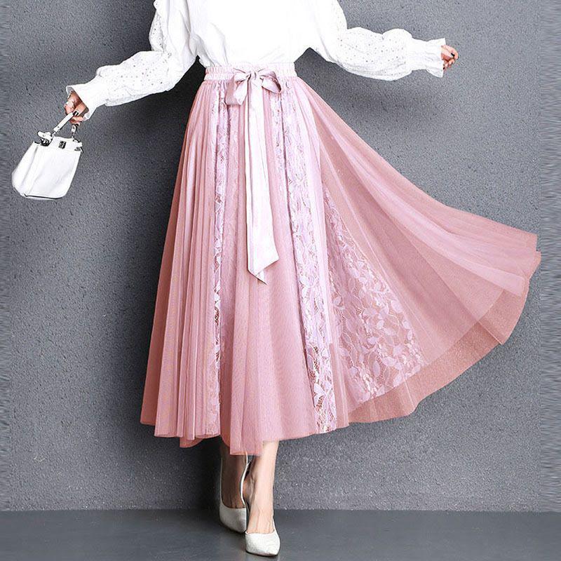 未使用 フォーマル チュ-ル マキシ丈 フレア- フリ- F スカ-ト (SKN9423)拍卖