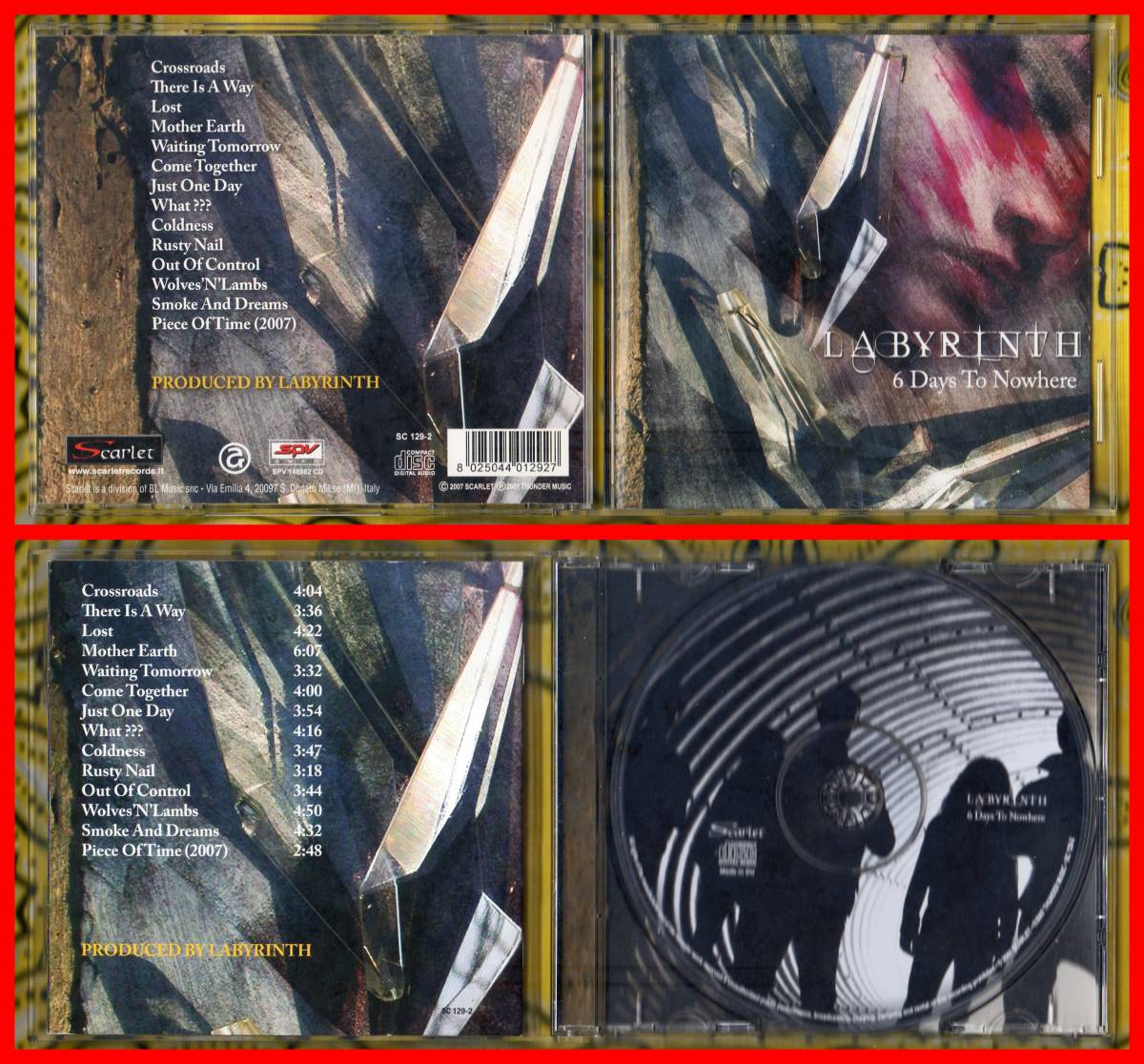 ♪伊産ProgMetal≪輸入盤CD≫LABYRINTH(ラビリンス)/6 Days To Nowhere♪VISION DIVINE♪NECRODEATH拍卖