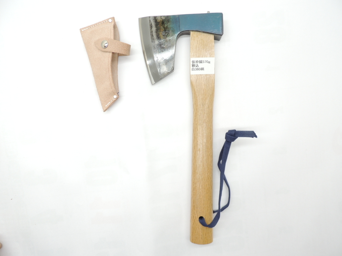 日本製 水野製作所 割込 仮枠鉞 まさかりマサカリ 570g 150匁 柄 360ミ リ こくさん にほんせい みずのせいさくしょ拍卖