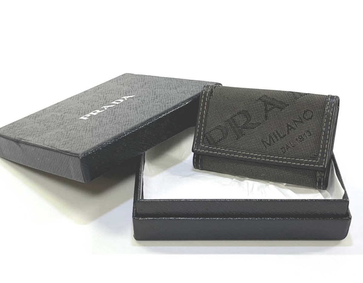 PRADA プラダ ジャガード 6連キーケース(使用品)拍卖