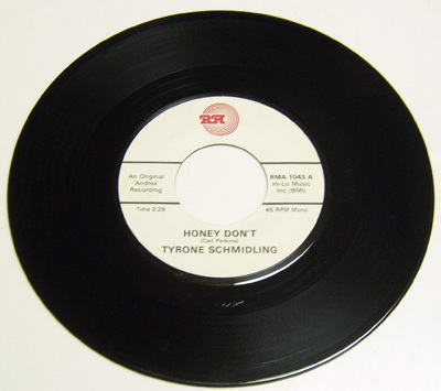45rpm/ HONEY DON'T - TYRONE SCHMIDLING - YOU'RE GONE I'M LEFT / 50s,ロカビリー,FIFTIES,RMA 1979拍卖
