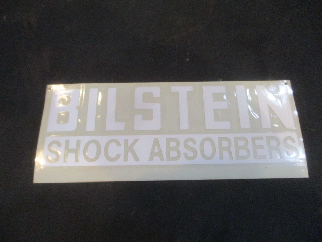 ビルシュタイン ステッカー シール デカール 白 新品 153x58 BILSTEIN STICKER 送料110円定形郵便拍卖