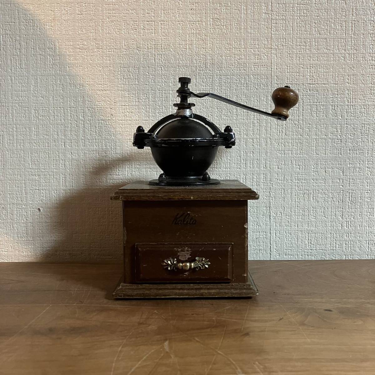 A アンティーク Kalita コーヒーミル 手動 手挽 珈琲 クラシック レトロ ディスプレイ カフェ カリタ拍卖