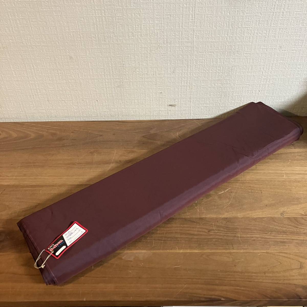 高級 甲商サベリ 紫 テイジン ソフトン 一反 半折り 生地 服地 スーツ ジャケット ワンピース スカート 衣装 バッグ ハンドメイド 裁縫拍卖