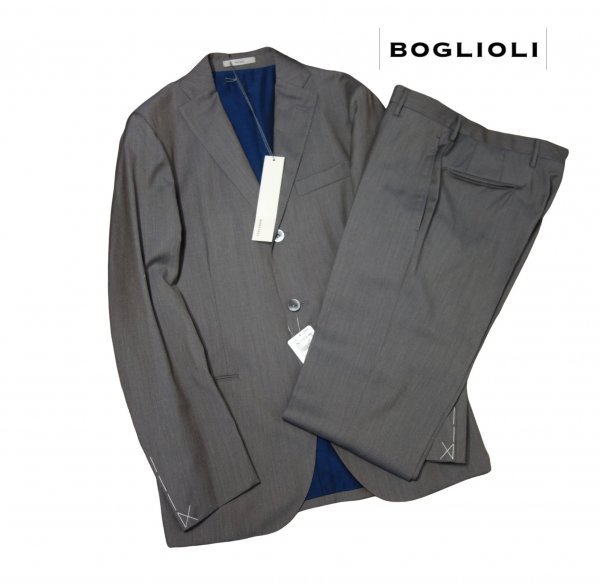 TK 国内正規 125,000円+TAX 新品 ボリオリ BOGLIOLI スーツ セットアップ テーラードジャケット スラックス パンツ 46拍卖