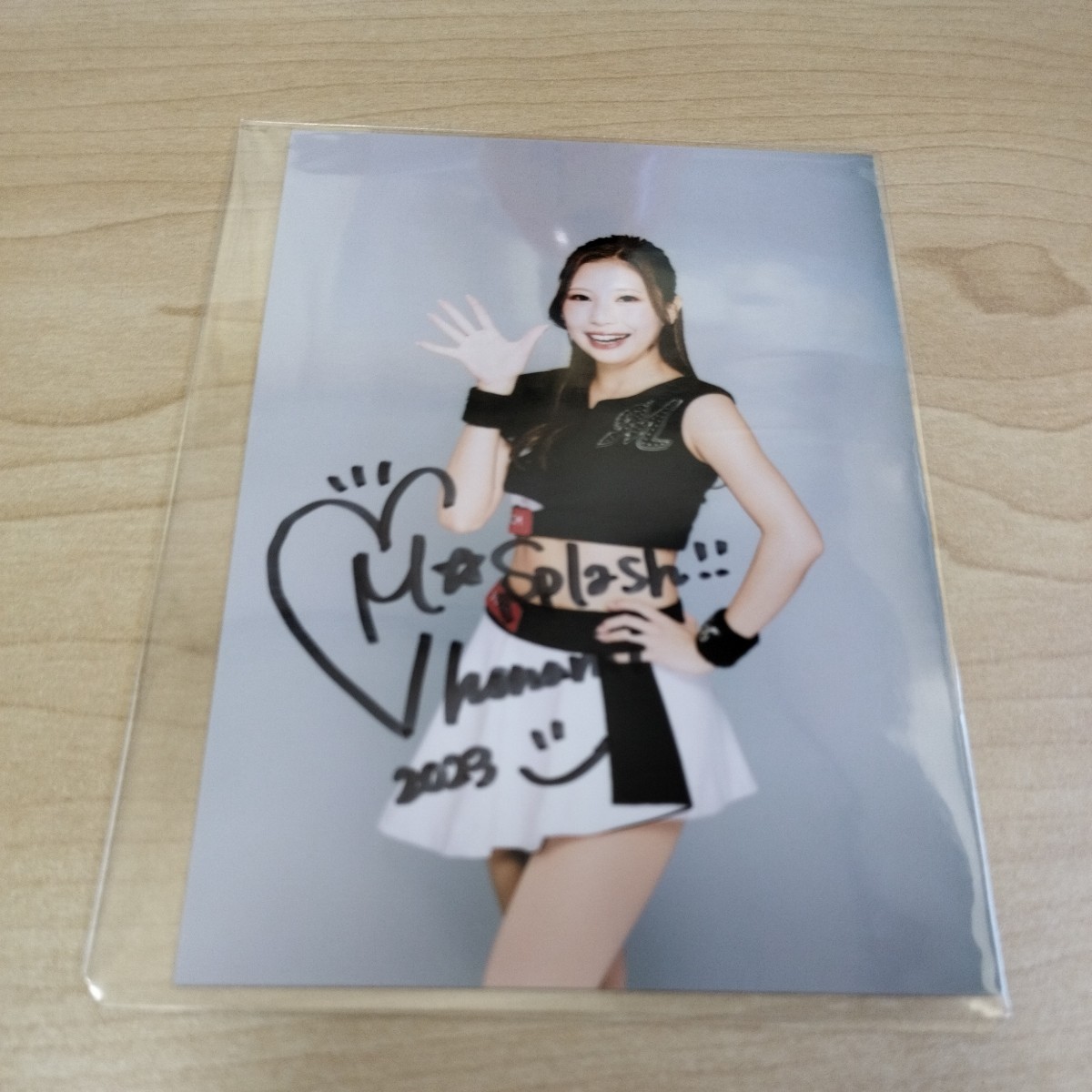 即決 2023BBMチアリーダー 華 直筆サインフォト 千葉ロッテM☆Splash!! HONAMI拍卖