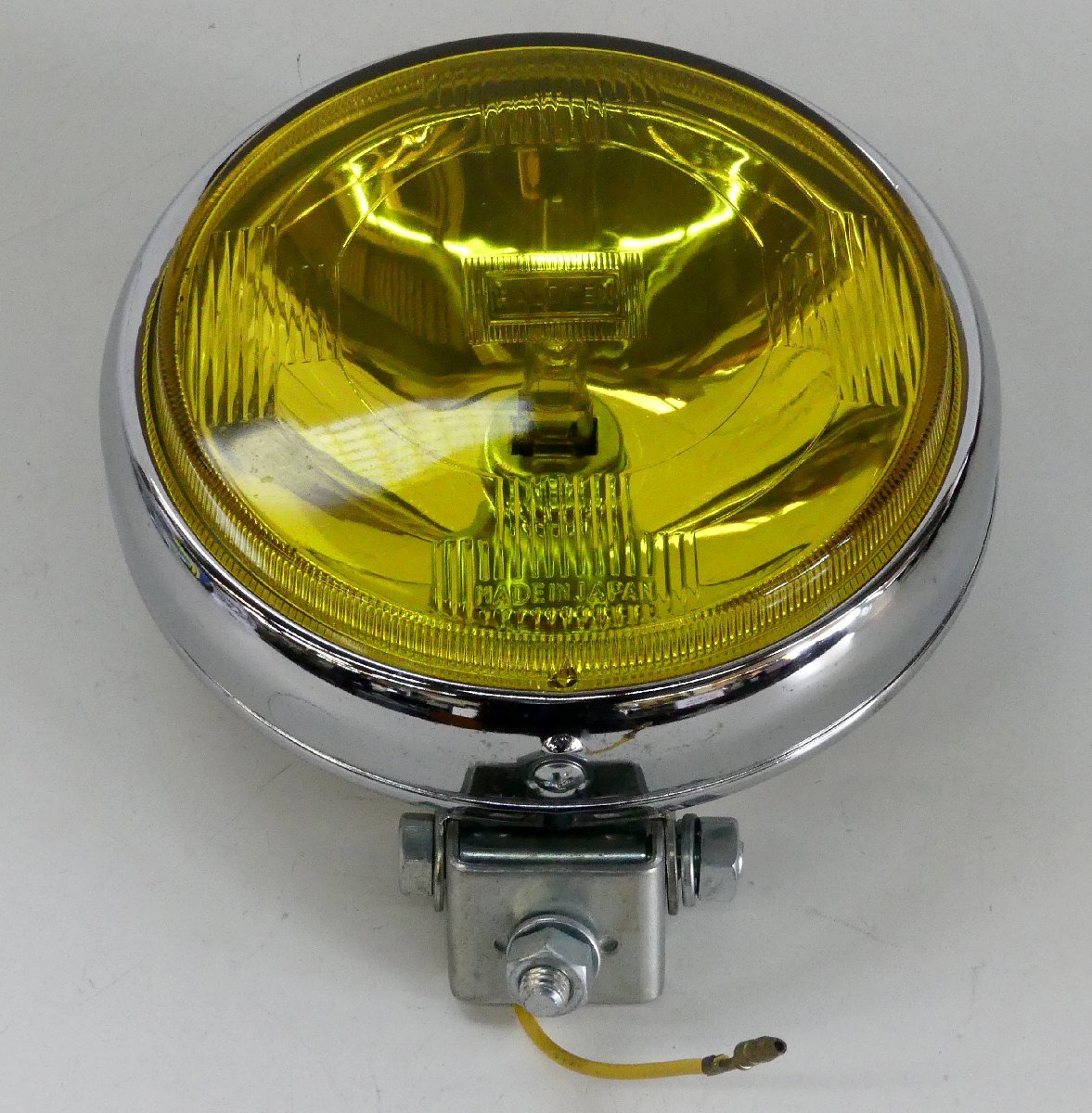 ☆保管品!当時物 HALOGEN ハロゲン フォグ&スポットランプ 6インチ 12V イエロー ガラス☆拍卖