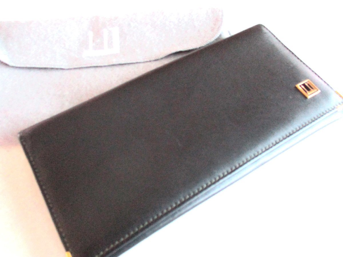 ★とちぎ屋!英国紳士の嗜み【DUNHILL】ダンヒル カード入れ付 2ツ折り 長財布(ウォレット)★拍卖