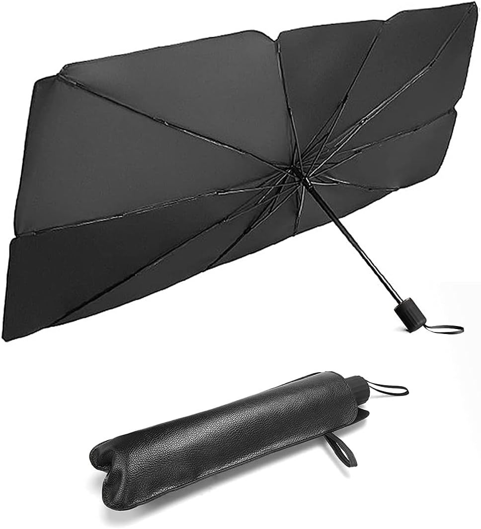 ★★車用 サンシェード 車用パラソル 車 フロントカバー フロントガラス 遮光 遮熱 遮熱 uv 紫外線カットプライバシー保護 収納ポーチ付き拍卖