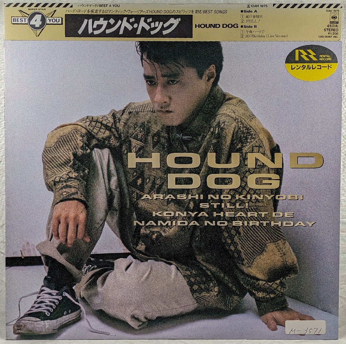 帯付★ベスト盤★中古LP「BEST 4 YOU / ベスト・フォー・ユー」HOUND DOG / ハウンド・ドッグ拍卖