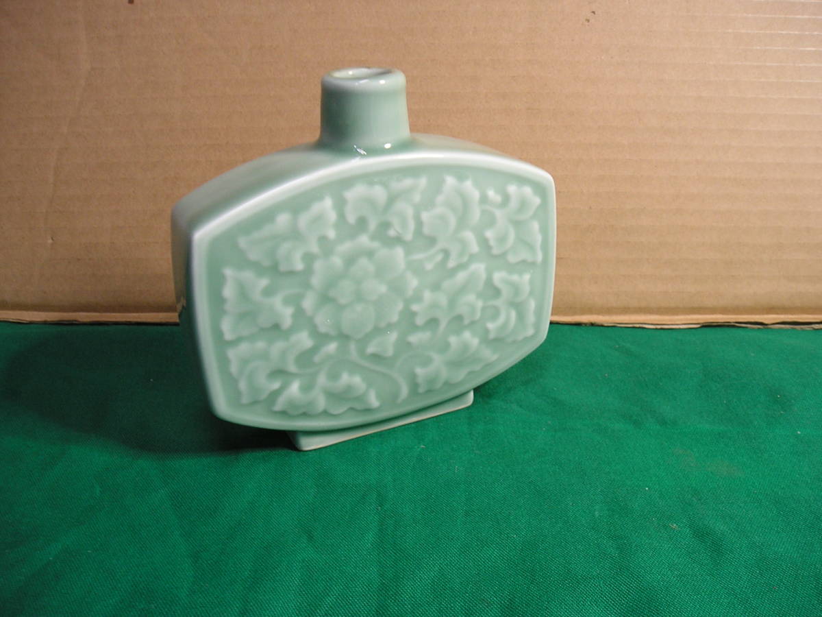 一輪挿し ■ 青山 ■ 幅14 縦14 奥4 【保管 102】拍卖