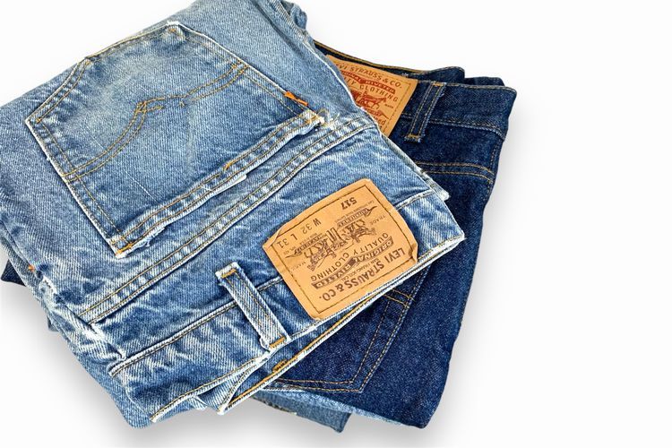 グッドカラー!!90sビンテージUSA製Levisリーバイス517ブーツカットオールコットンインディゴデニムフレアパンツ32×31アメカジh23266拍卖