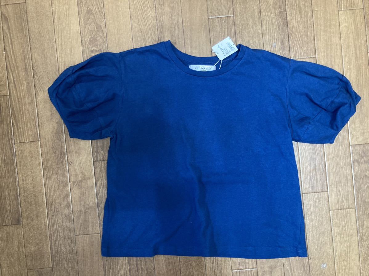 新品★ブルー系バルーン半袖Tシャツ★M拍卖