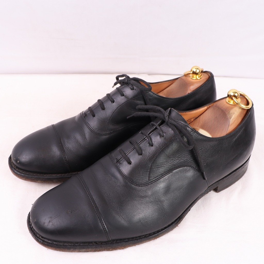 チャーチ 80 H/Church's CONSUL キャップトゥ 黒 内羽根 コンサル 英国靴 イングランド ドレス メンズ 中古 古着 ds3976拍卖