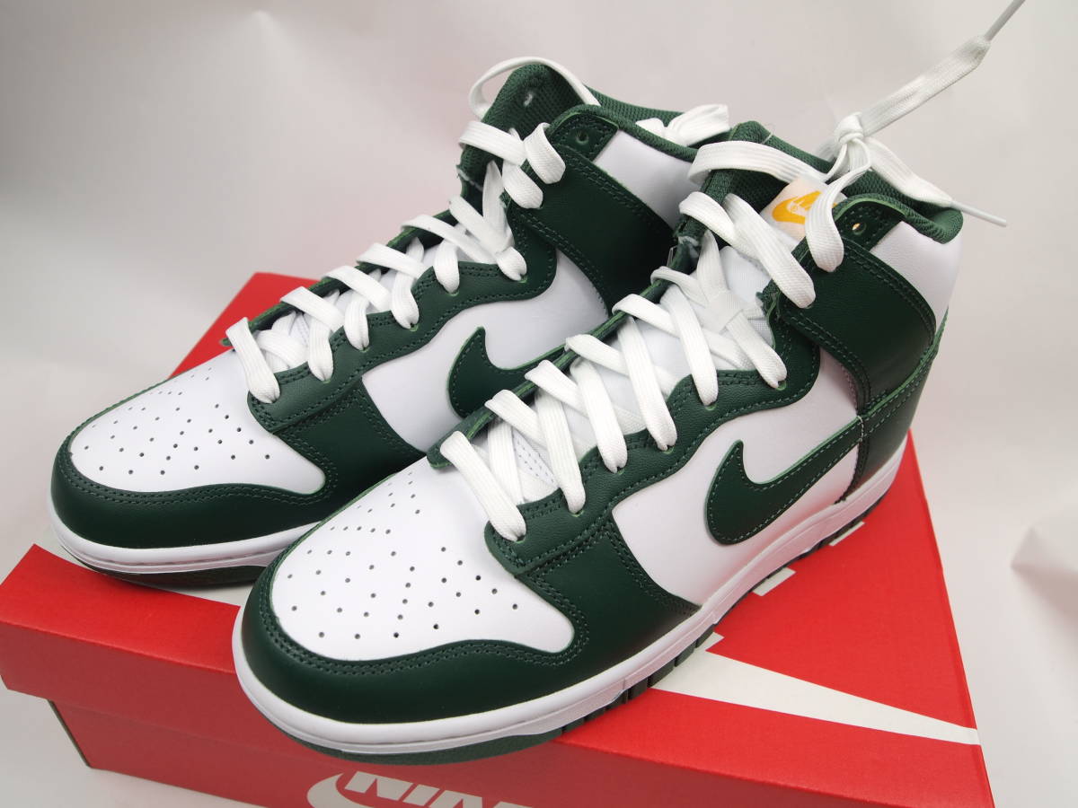 h866 新品 ナイキ ダンク ハイ ノーブル グリーン Nike Dunk High Noble Green DD1399-300 US8.5 26.5cm拍卖