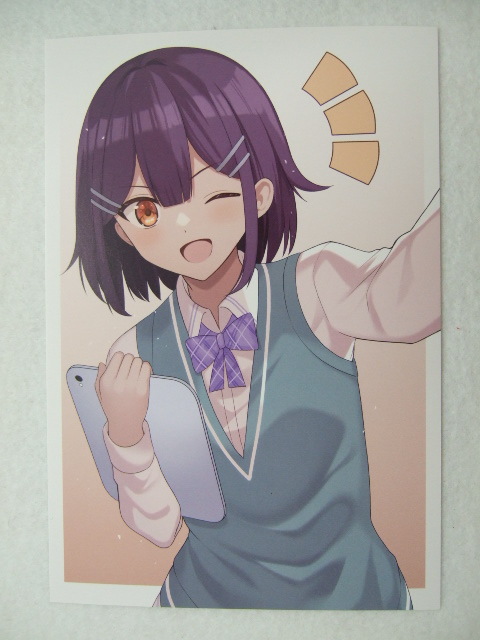 ワンダーグー 限定 顔さえよければいい教室 1巻 ポストカード 231025 特典 WonderGOO 非売品 イラストカード イラストペーパー拍卖