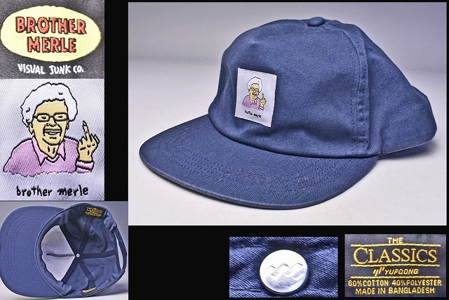 YUPOONG ★ ユーポン ★ BROTHER MERLE ★ ネイビー ★ 品番 : BM2180802 ★ THE CLASSICS ★ 野球帽 ★ 帽子 ★ キャップ ★ サイズ調節可拍卖