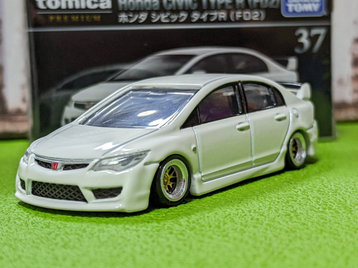 ★トミカプレミア厶 ホンダシビックタイプR改深リム、ローダウン他にも色々出品中!拍卖
