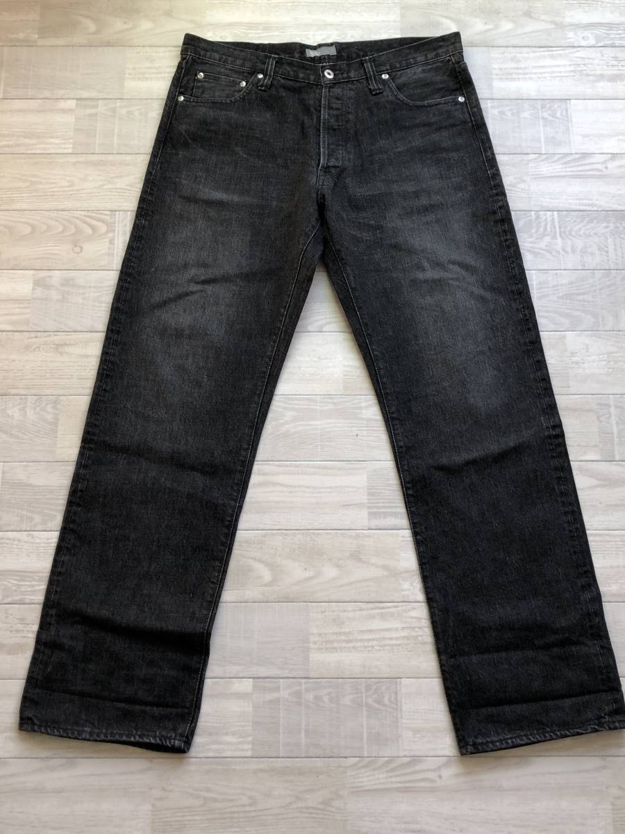 試着のみ 美品 定価26800 HECTIC ジーンズ パンツ サイズ XL カラー ブラック ヴィンテージ セルビッチ拍卖