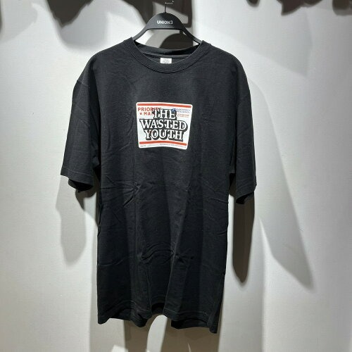 THE BLACK EYE PATCH 21ss Wasted Youth LABEL TEE XLサイズ ブラックアイパッチ ウェイステッドユース ラベルロゴ半袖Tシャツ拍卖