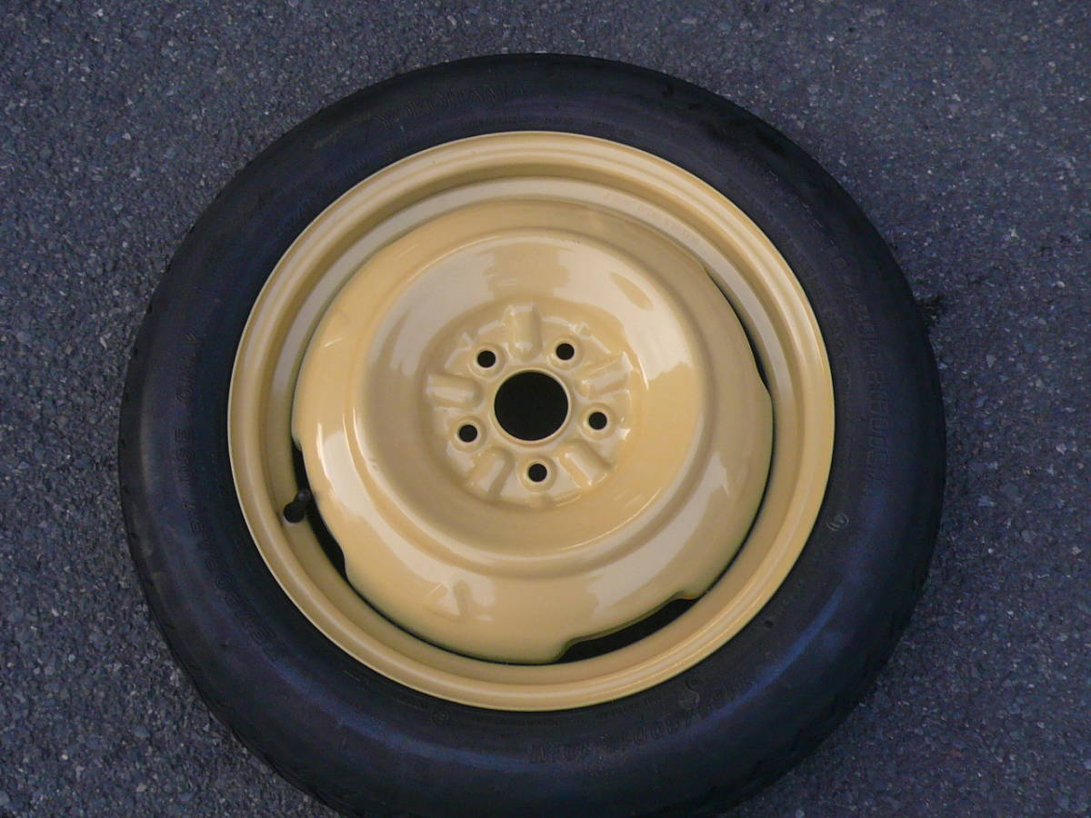 561:トヨタ純正スペアタイヤ T135/80D16 101M 5穴 PCD100 ZVW30 プリウスなど拍卖