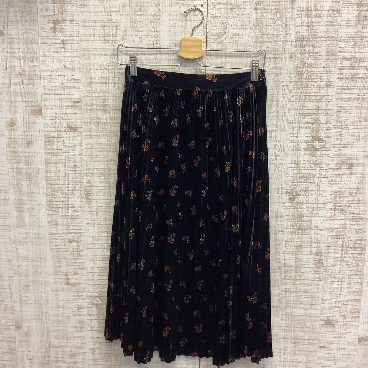 A367◇AS KNOW AS | アズノゥアズ ロングスカート ブラック 美品 サイズF拍卖