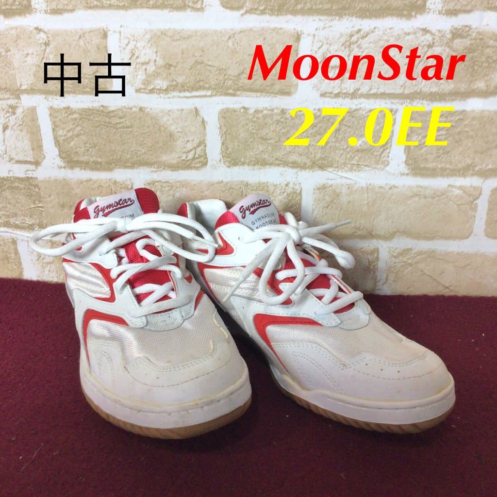 【売り切り!送料無料!】A-59 MOONSTAR!体育館シューズ!スポーツ!学校!27!スニーカー!中古拍卖