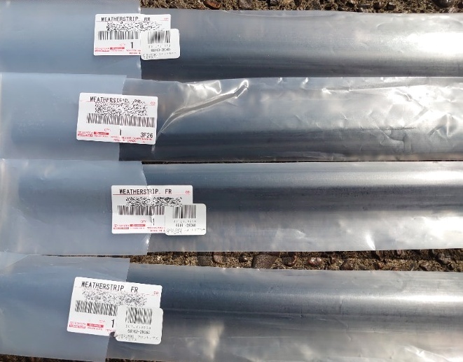 ●新品●トヨタ 純正 エスティマ エスティマ HYBRID フロント リア 左右セット ドアガラス ウエザストリップ 未使用品 TOYOTA 1台分セット拍卖