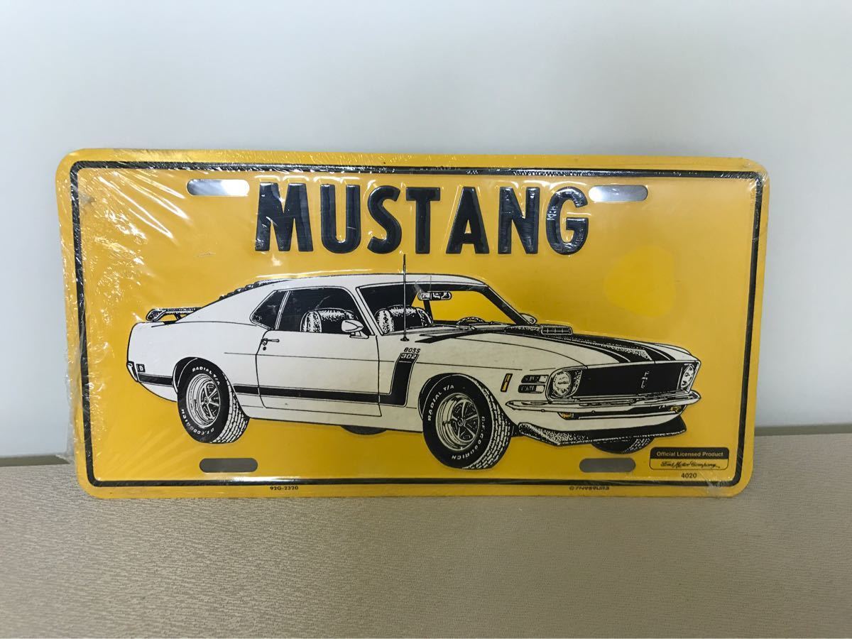 激レア・マスタング MUSTANG ブリキ看板 希少モデル拍卖