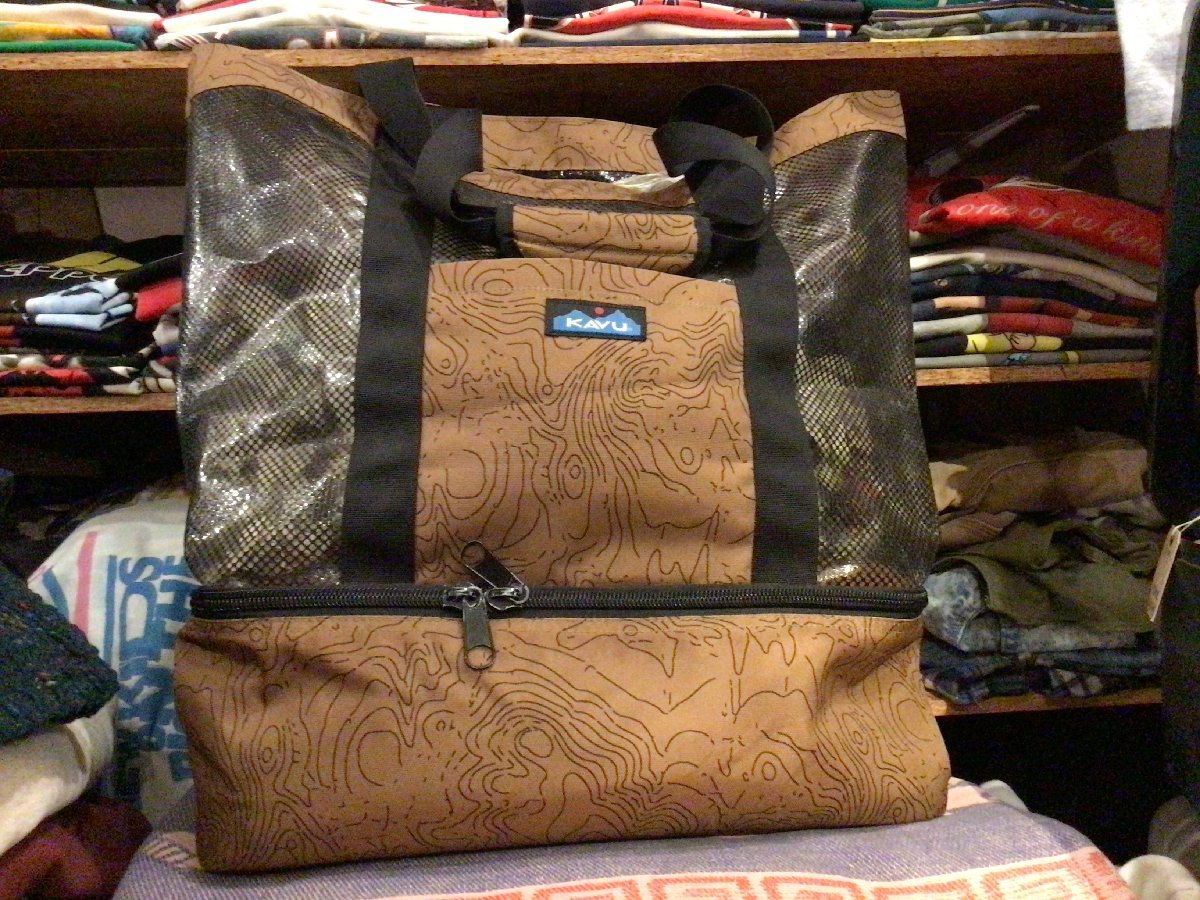 KAVU NYLON TOTE BAG カブー ナイロン トート バッグ アウトドア ビニール メッシュ スポーツ拍卖